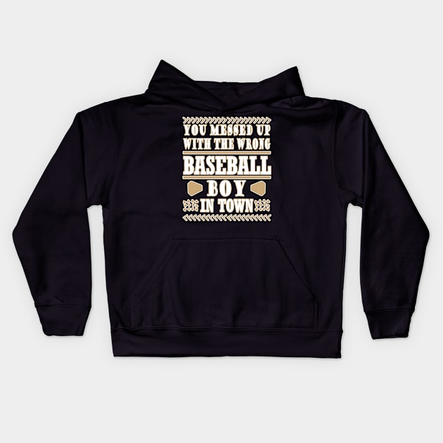 baseball Kids Hoodie by FindYourFavouriteDesign